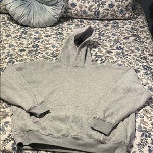 Mens Hollister boxy fit hoodie size xl grey